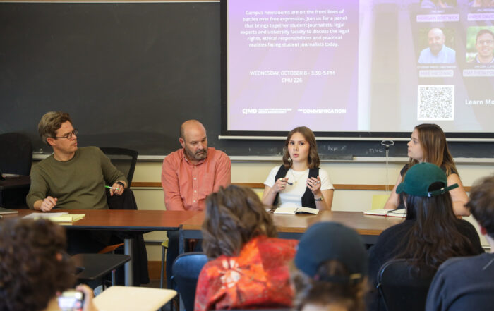 Four panelists discuss the current state of student journalism.