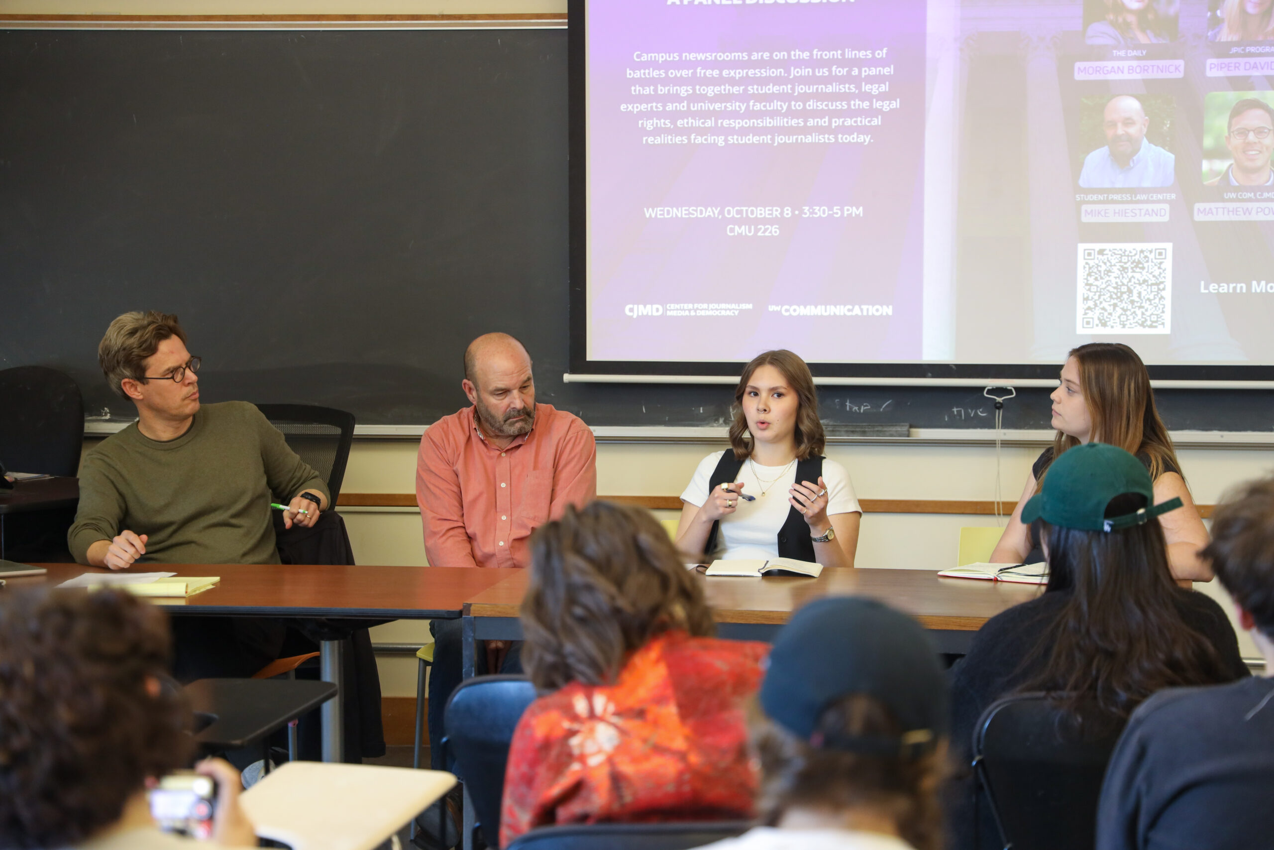 Four panelists discuss the current state of student journalism.